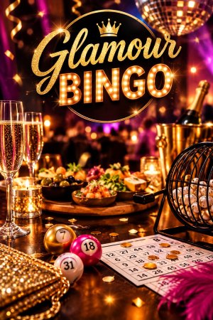 Afbeelding bij GLAMOUR BINGO – een avond vol glitter, glamour & gezelligheid!